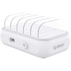 Incarcator retea Orico Statie incarcare, 4x USB, 1x USB-C, APD-4U1C, White