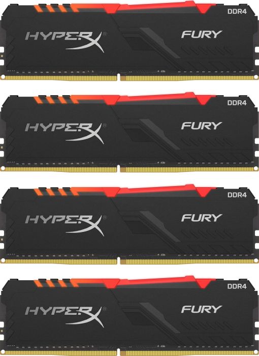 Memorie HyperX Fury RGB 32GB DDR4 2666MHz CL16 Quad Channel Kit