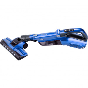 Daewoo RSH-310GB-1, 130W, 0.6L, filtru HEPA, Litiu-Ion 22.2V, Albastru, vertical