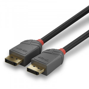 LINDY Anthra, DisplayPort Male - DisplayPort Male, v1.1, 15m, negru-gri