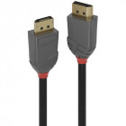 Cablu video LINDY Anthra, DisplayPort Male - DisplayPort Male, v1.1, 15m, negru-gri