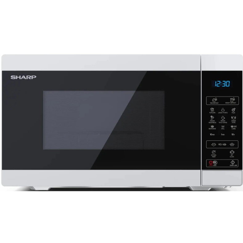 Cuptor cu microunde Sharp YC-MG51EC, 25L, 900W, Grill, Alb-Negru