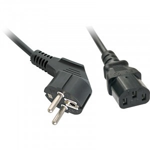 Cablu componente LINDY Schuko Male - IEC 320 C13 Female, 3m, negru