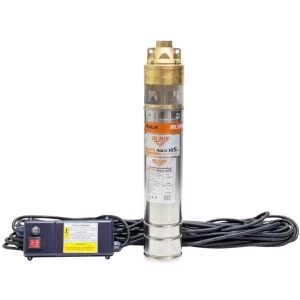 Ruris Pompa submersibila pentru apa curata Aqua 105, 1500 W, debit apa 2.6 m³/h, inaltime refulare 140 m, temperatura maxima 35°C