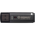 Memorie externa Kingston IronKey Locker+ 50 G2 64GB USB 3.2 Gen 1 Black