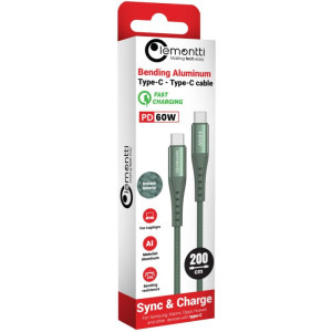 Lemontti USB-C Male la USB-C Male, 60W, 2m, Green