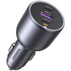 Incarcator auto Ugreen EC705, 2x USB-C, 1x USB, 130 W, Grey