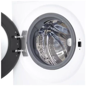 LG F2X50S8TLB, Slim, 8 kg, 1200 RPM, Clasa A, Inverter Direct Drive, AI DD, AI Wash, ThinQ, Alb