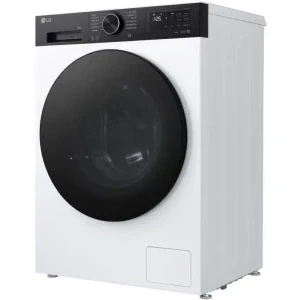 LG F2X50S9TKB, Slim, 9 kg, 1200 RPM, Clasa A, Inverter Direct Drive, AI DD, AI Wash, TurboWash 360, ThinQ, Alb