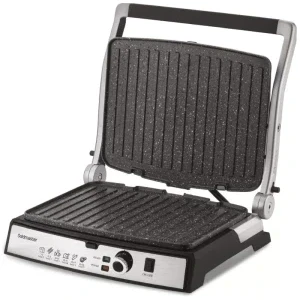Goldmaster Gratar electric TostMix GM-7450K, 2000W, Negru/Argintiu/Rosu