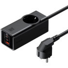 Incarcator retea Mcdodo Super Cube Fast Charger, 1x Schuko, 2x USB-C, 1x USB, 70W, 1.5 m, Black