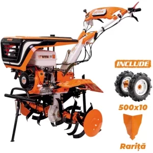 Ruris Motocultor pe benzina 715KS Start, 9.5 CP, 270 cm3, 4 timpi, adancime sapare 35 cm, latime sapare 64-90 cm