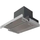 Hota incorporabila Tornado telescopica Sonora 1200, Putere de absorbtie 1200 m3/h, 3 trepte, Clasa B, 60 cm, Inox