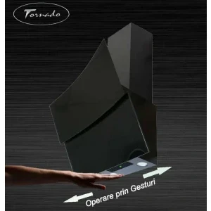 Tornado Sky Touch Free 1100, Putere de absorbtie 1100 m3/h, 4 trepte, Clasa B, 60 cm, Negru