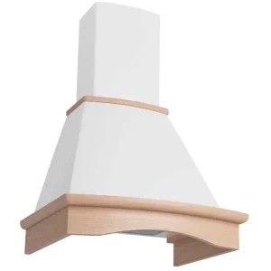 Tornado decorativa Tempo 1200, Putere de absorbtie 1200 m3/h, 3 trepte, Clasa C, 60 cm, Alb
