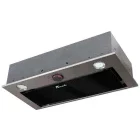 Hota incorporabila Tornado integrata Modul Glass 750, Putere de absorbtie 750 m3/h, 3 trepte, Clasa E, 60 cm, Inox