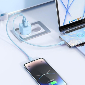 Mcdodo 1x USB, 1x USB-C, Fast Charge 33W, Blue
