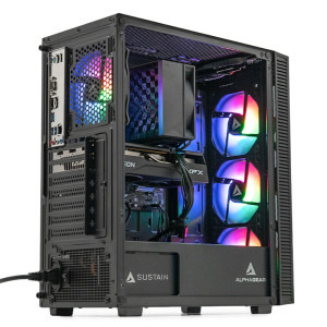 Gaming ZMEU Ultra Esports Edition, Intel i5-12400F 2.5GHz, 16GB DDR4, 500GB SSD, RX 9060 8GB GDDR6, Iluminare RGB