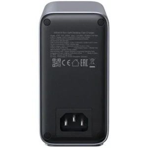 Ugreen X759, 5x USB-C, 1x USB, Quick Charge 500 W, GaN, Grey