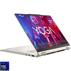 Lenovo 14'' Yoga 7 2-in-1 14IPH11, WUXGA OLED Touch, Procesor Intel® Core™ Ultra 5 322 (12M Cache, up to 4.40 GHz), 16GB LPDDR5X, 512GB SSD, Intel Graphics, No OS, Seashell, 3Yr Onsite Premium Care