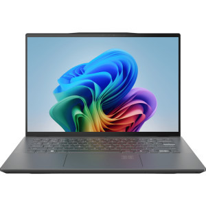 Laptop Acer 14.5 Swift 14 AI SF14-11, WQXGA IPS 120Hz, Procesor Qualcomm Snapdragon X Plus X1P-64-100, 16GB LPDDR5X, 1TB SSD, Qualcomm Adreno, Win 11 Home (on ARM), Steel Gray