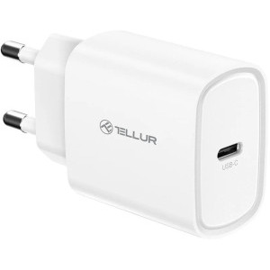 Tellur 1x USB-C 20W PD, USB-C, alb, tehnologia PowerDelivery 3.0
