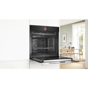 Bosch HBG7741B1, Electric, 71 L, Autocuratare pirolitica, Multifunctional, 14 functii, HotAir Gentle, Assist, Clasa A+, Negru