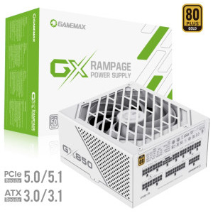 Gamemax GX-850 PRO White, 80+ Gold, 850W