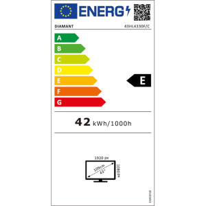 Horizon Diamant Smart TV 43HL4330F/C Seria HL4330F/C 109cm negru Full HD
