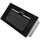 Hota incorporabila Candy integrata CPY5MBG, Putere de absorbtie 298 m3/h, 3 trepte de viteza, Iluminare LED, Clasa C, 52 cm, Negru