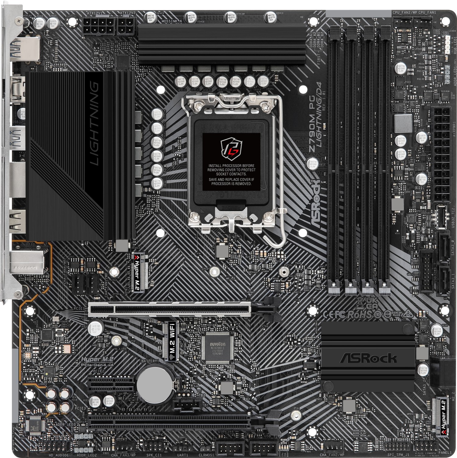 Placa de baza ASRock Z790M PG Lightning/D4