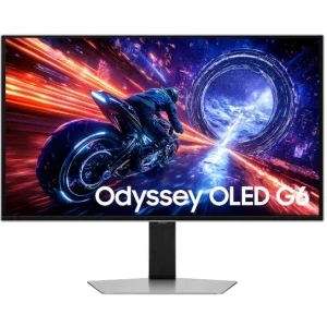 Monitor LED Samsung Gaming Odyssey OLED G6 G60SF LS27FG602SUXEN 27 inch QHD QD-OLED 0.03 ms 500 Hz HDR FreeSync Premium Pro & G-Sync Compatible