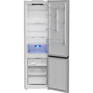 Beko B3RCNA415HXB, 415 L, Clasa D, No Frost, HarvestFresh, AeroFlow, Control electronic, 203 cm, Metal Look
