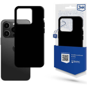 3MK Protectie pentru spate Matt pentru iPhone 15 Pro, culoare Black
