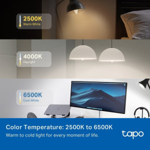 TP-LINK Bec inteligent LED Smart Wi-Fi Tapo L430C, E14, 4.8W, 470 lm, RGBW, 2buc