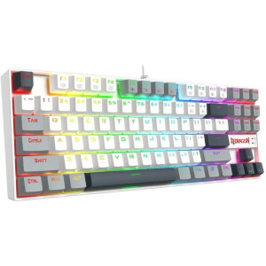 Redragon Kumara TKL RGB White-Grey Red Switch Mecanica