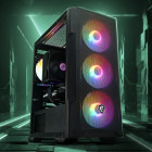 Gaming ZMEU Epic Max, Intel i5-14400F 2.5GHz, 32GB DDR5, 1TB SSD, RTX 5050 8GB GDDR6, Iluminare RGB