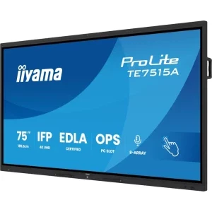 IIyama Smart ProLite TE7515A-B1AG Touchscreen 75 inch UHD IPS 8 ms 60 Hz USB-C