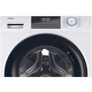 Haier HW80-BP14929A-S, Slim, 8 kg, 1400 RPM, Clasa A, Inverter, Smart Dual Spray, ABT, Alb
