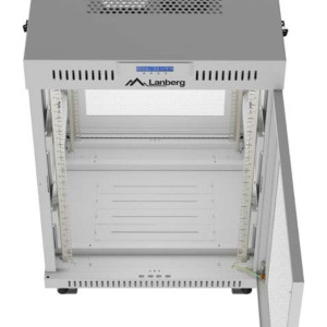 Lanberg FF01-6615-23SL 15U, Stand alone, 600 x 600, Mesh door, LCD, Gri