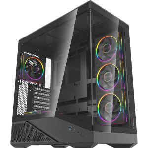 Gaming GREUCEANU Max Streaming Edition, AMD Ryzen 7 9850X3D 4.7GHz, 32GB DDR5, 2TB SSD, RX 9070 XT 16GB GDDR6, Iluminare RGB