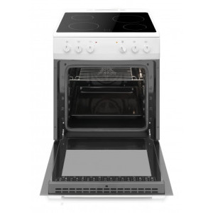 Hansa FCCW680009, Electric, 4 zone de gatit, Autocuratare hidrolitica, Grill, Clasa A, 60 cm, Alb