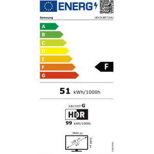 Samsung Smart TV UE43U8072H Seria U8072H 108cm 4K UHD HDR