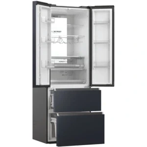 Haier HFW7720ENMB, 477 L, Clasa E, No Frost, Humidity Zone, hOn, Control electronic, 200 cm, Negru