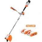 Ruris Motocoasa de tuns iarba pe acumulator 3044e, 2x 20 V, diametru taiere 25.5 / 30 cm