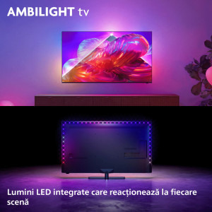 Philips Smart TV The One 50PQS9011/12 Seria PQS9011/12 126cm 4K UHD HDR Ambilight pe 3 laturi