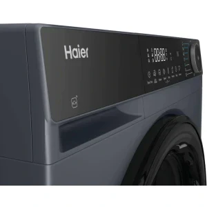 Haier HW90-BP14357GTUS, Slim, 9 kg, 1400 RPM, Clasa A, Inverter, Smart Dual Spray, hOn, Antracit