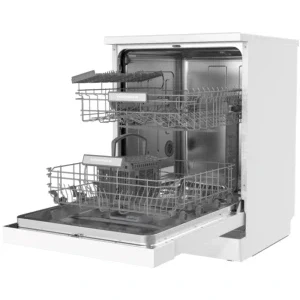 Heinner HDW-FSM60614DXE++, 14 seturi, 6 programe, Clasa E, AquaStop, 60 cm, Inox