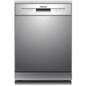 Heinner HDW-FSM60514XE++, 14 seturi, 5 programe, Clasa E, AquaStop, 60 cm, Inox