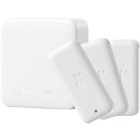 Senzor smart SwitchBot Senzor de temperatura & umiditate Smart Outdoor Meter, Bluetooth, IP65, 3 buc + Hub Mini